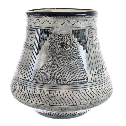 Native American Navajo Eagle Hand Crafted Pottery JX123546